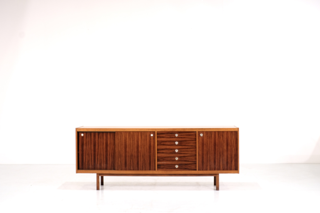 Enfilade en teck et Palissandre par Georges Coslin - 1950