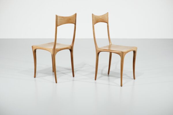 Ensemble de 8 chaises Chumbera Segunda par Roberto Lazzeroni pour Ceccotti - 1980