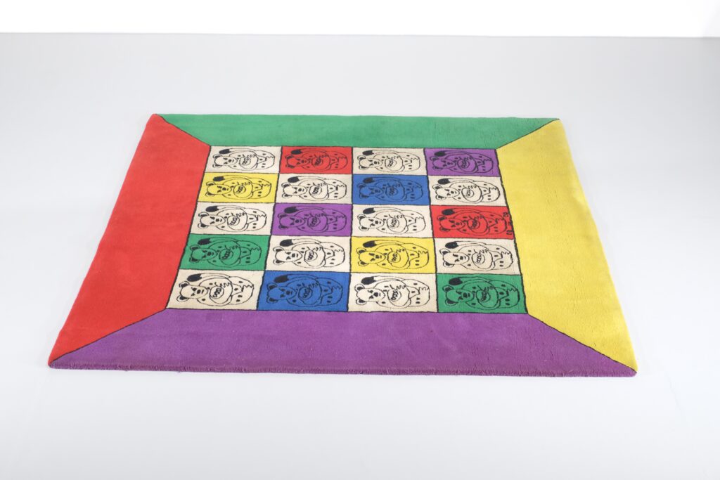 Exceptionnel tapis par Jean-Charles de Castelbajac pour Ko&Co - 1970s