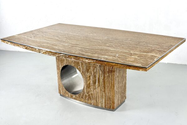 Table à manger en Marbre par Willy Rizzo, Italie-1960s